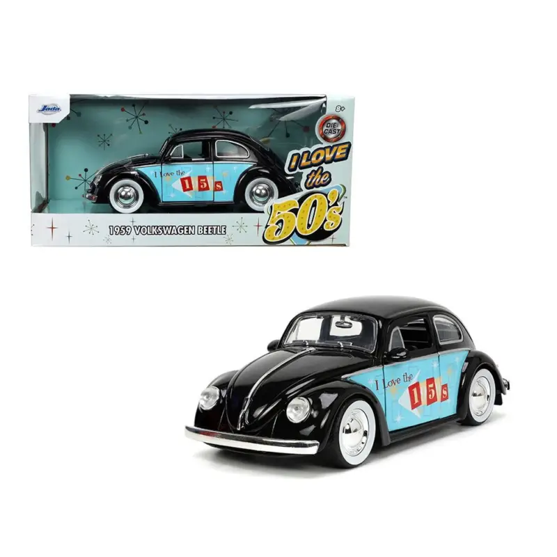Haute Qualité VOLKSWAGEN Coccinelle 1959 « I love the 50&rsquo;s » 1/24 JADA TOYS