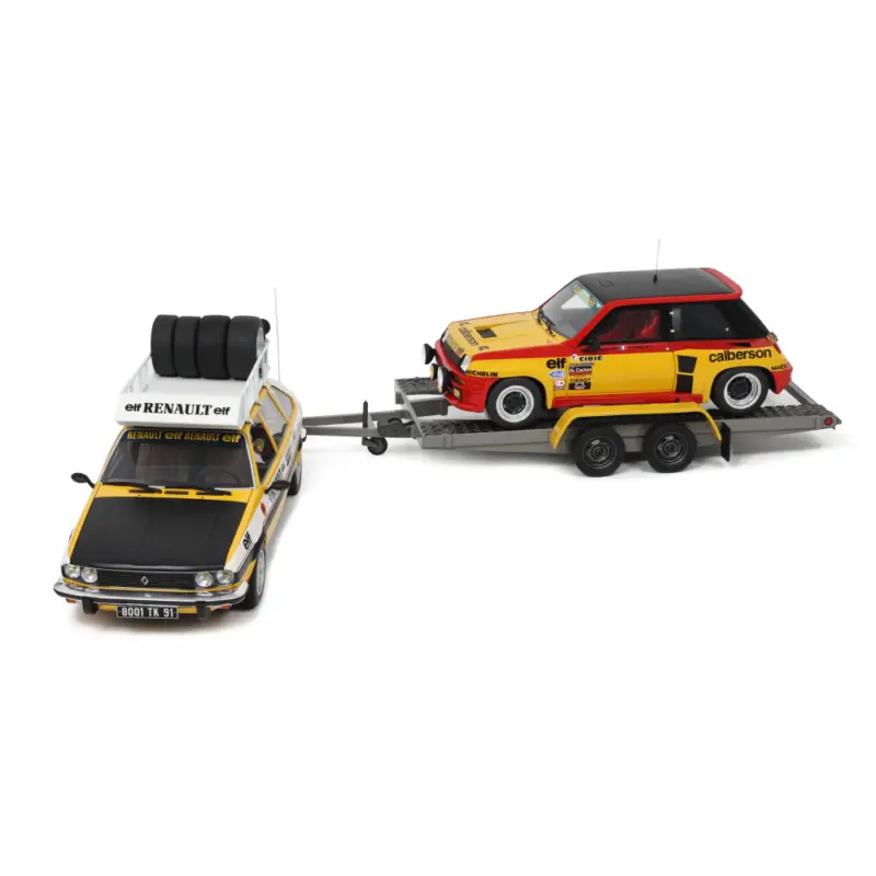Affaire À Saisir Pack Renault R30 Asssistance + R5 Turbo + remorque 1/18 OTTO