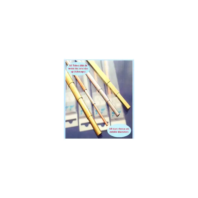 Tubes ronds laiton 2.0×0.45×1.1x305mm 4 pièces ALBION Offre Spéciale