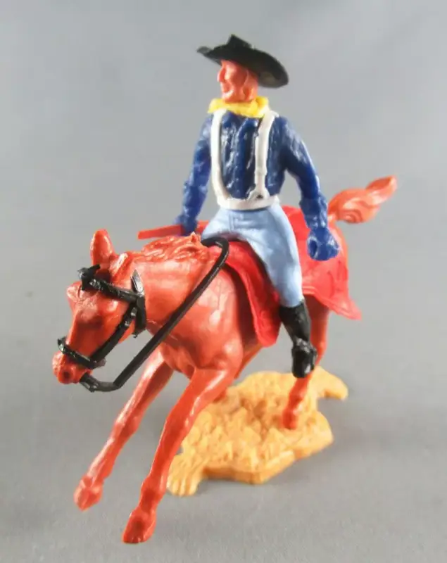 Super Prix Timpo - Us cavalerie (Nordiste) 1ère série - Cavalier 2 bras pendants (winchester) Cheval marron galop court