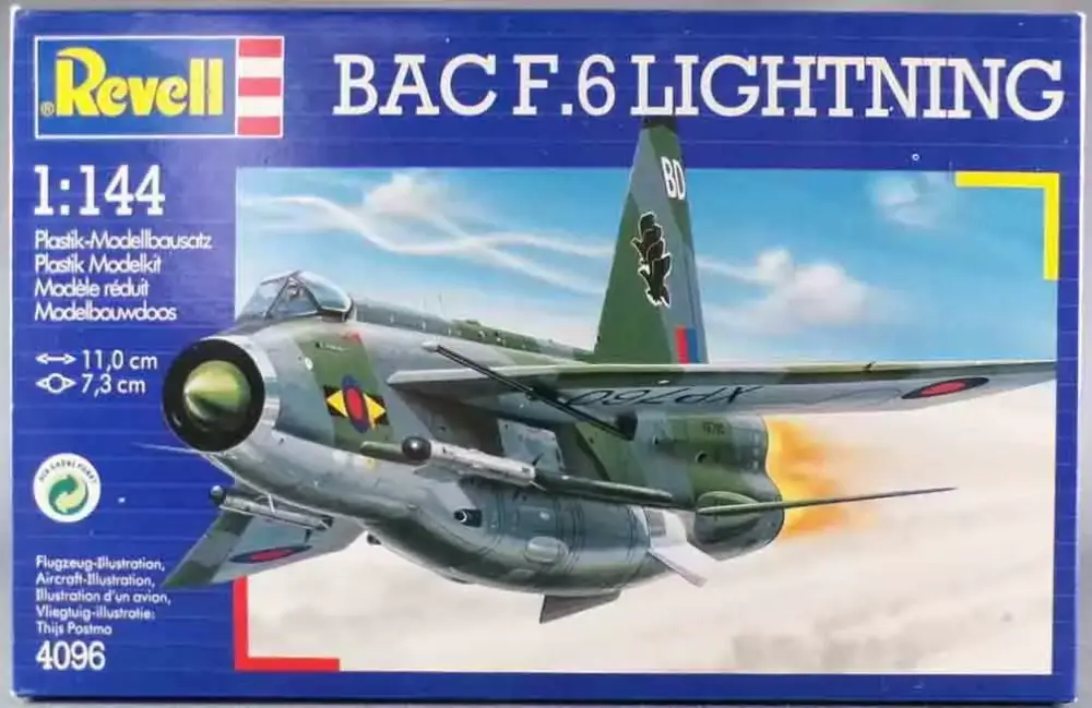 Seulement Aujourd'hui Revell 4096 - Bac F.6 Lightning Avion Chasseur Anglais 1/144 Partiellement Assemblée Boite