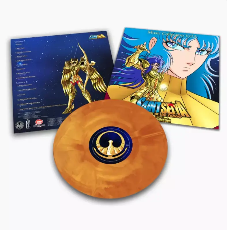Saint Seiya Les Chevaliers du Zodiaque - Disque vinyl 33T Couleur - Music Collection vol.5 - Toei Animation Microids Records Livraison Express