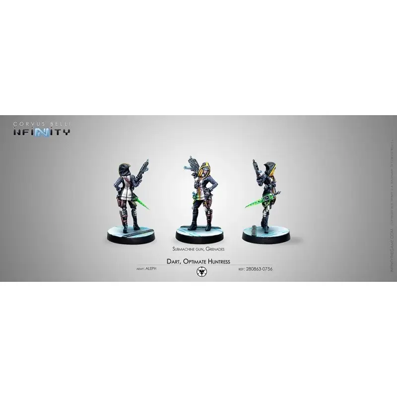 Infinity - Dart, Optimate Huntress (Submachine gun, Grenades) Livraison Express