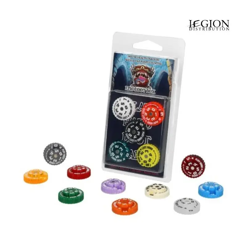 Epic Loot Box – Compteurs de Points Ronds 25mm (0-59) 5 pièces Prix Promo
