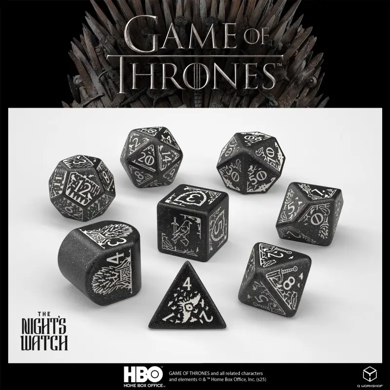 Must-Have Set de dés Game of Thrones - Garde de Nuit