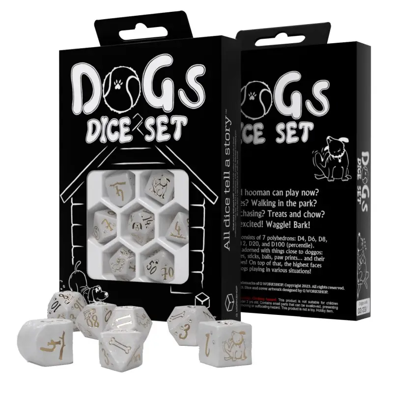 Set de dés Chiens - Charlie Nouvel Arrivage