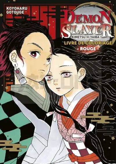 Demon Slayer : Livre de coloriage - Rouge Prix Cassé