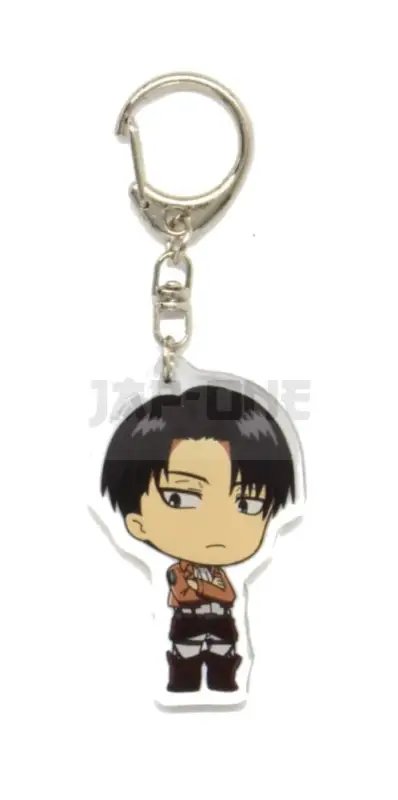 Certifié Porte-clé Cristal Acrylique – Attack on Titan – Livai Ackerman ver.2