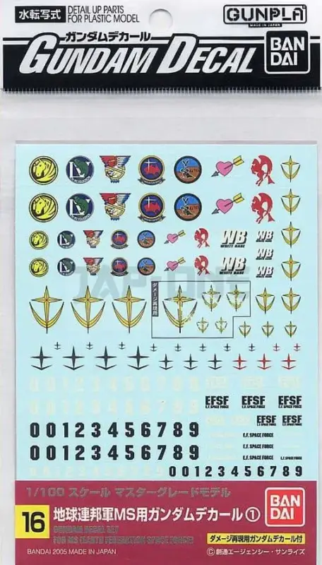 Satisfait Ou Remboursé Gundam – Gundam Decal 16 Mg Multiuse Federation – Model Kit