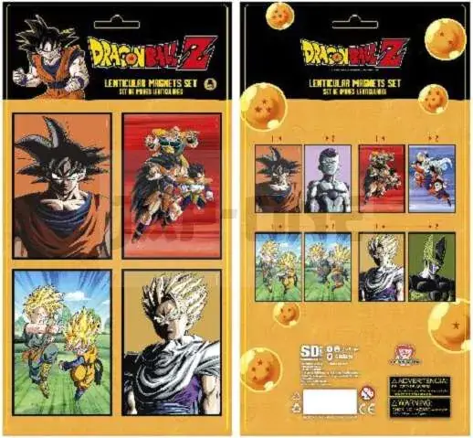 Livraison Express Dragon Ball Z 4 Lenticular Magnets Set