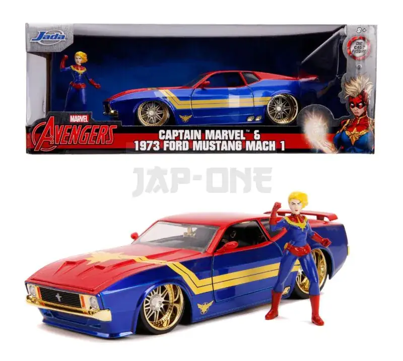 Marvel – Captain Marvel 1973 Ford Mustang Mach 1 – 1:24 Petit Prix