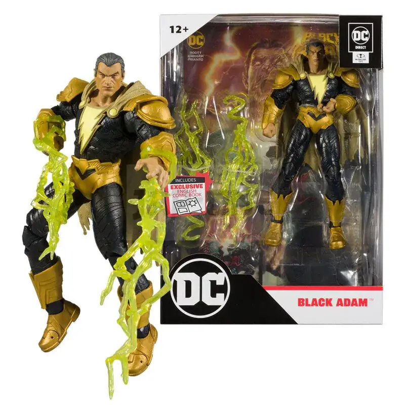 Promotion Dc Comics Black Adam Comic + Black Adam Figurine 17Cm