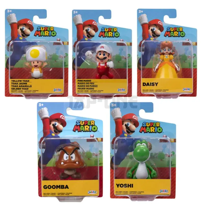 Pack 8 Figurines Nintendo Super Mario Wave 34 Assorted 6Cm Nouvelle Collection
