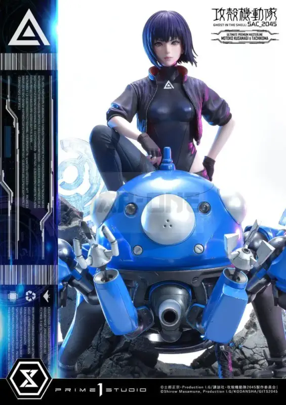 Ghost In The Shell: Sac_2045 Figurine 1/4 Motoko Kusanagi And Tachikoma 50 Cm Pas Cher