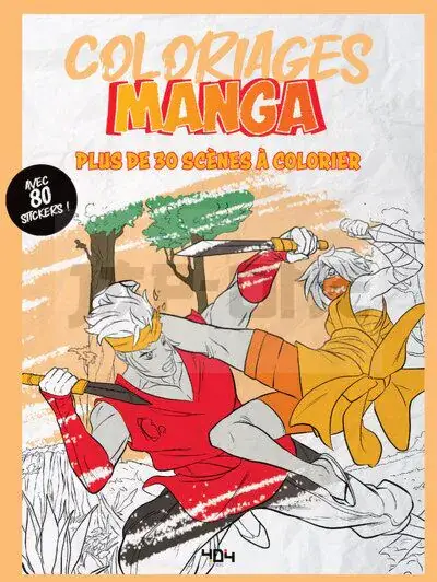 Marque COLORIAGES MANGA NOUVEAU FORMAT