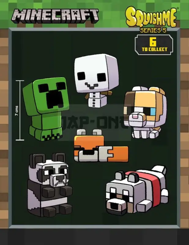 Populaire Minecraft Série 5 Présentoir Figurines Anti-Stress Squishme 7 Cm (16)