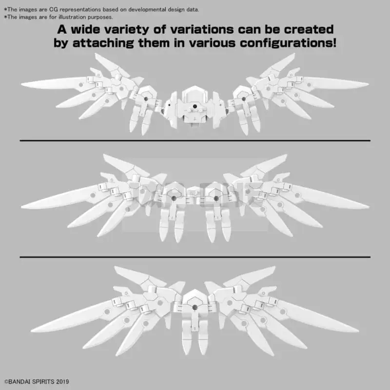 30MM – 1/144 Option parts set 17 (Wing Unit 1) – Model Kit Expédié Aujourd&rsquo;hui
