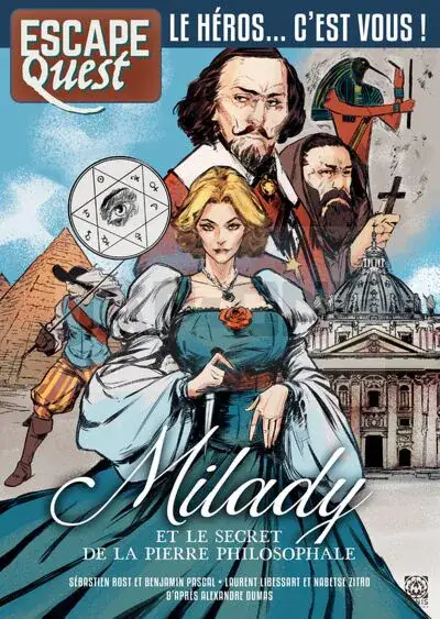 Réduction ESCAPE QUEST - T12 - ESCAPE QUEST, MILADY ET LE SECRET DE LA PIERRE PHILOSOPHALE