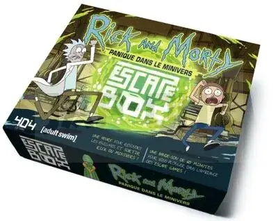 Top Vente ESCAPE BOX RICK ET MORTY PANIQUE DANS LE MINIVERS – ESCAPE GAME OFFICIEL ADULTE DE 3 A 6 JOUEURS – D
