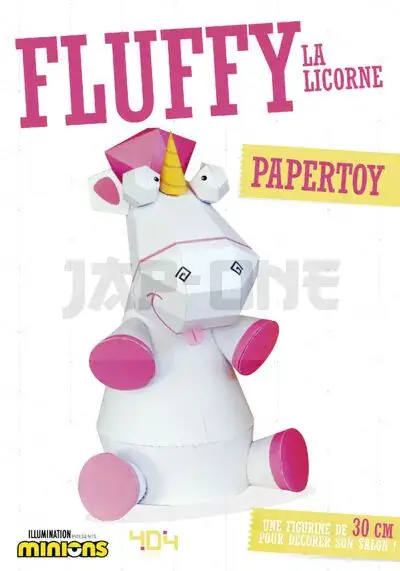 MOI, MOCHE ET MECHANT – PAPERTOY – FLUFFY LA LICORNE Acheter En Ligne