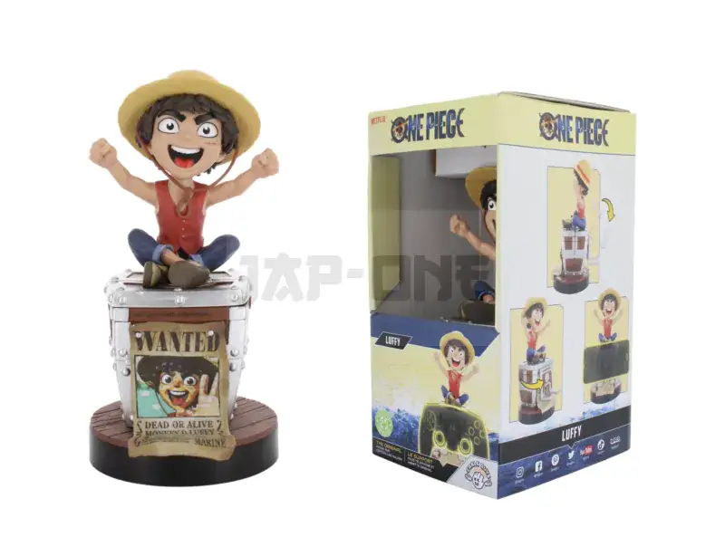 Meilleur Choix One Piece Netflix – Luffy Wanted – Support Manette & Portable – 20Cm