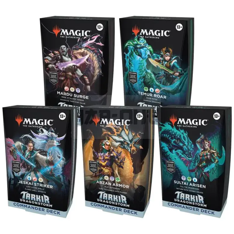 Commande En Gros Mtg – Tarkir: Dragonstorm Commander Deck Display (5 Decks) – En
