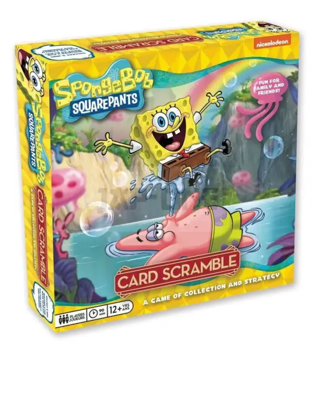 Bob L´Éponge Jeu De Plateau Card Scramble *Anglais* Expédition Rapide
