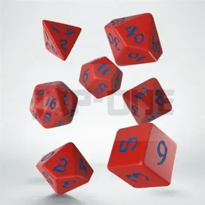 Achat Immédiat Classic Runic Red & Blue Dice Set (7)