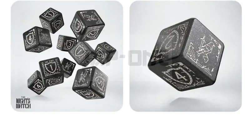 Offre Spéciale Game Of Thrones. Night'S Watch 10Xd6 Dice Set.