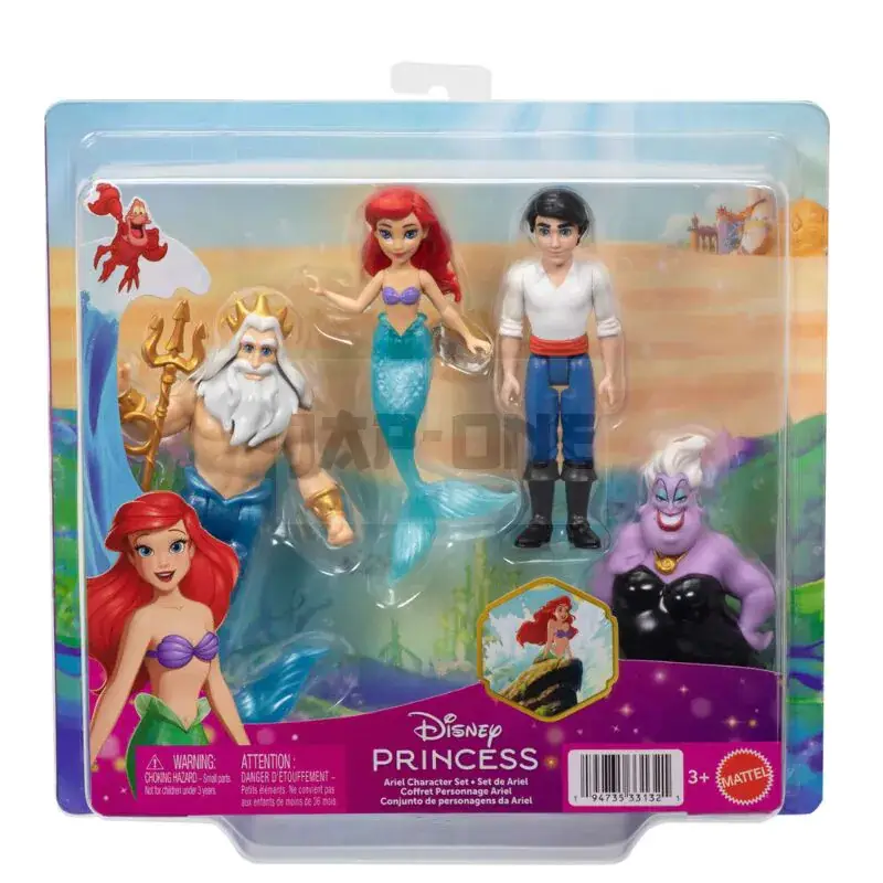 Disney The Little Mermaid Pack 4 Figurines Vente Directe