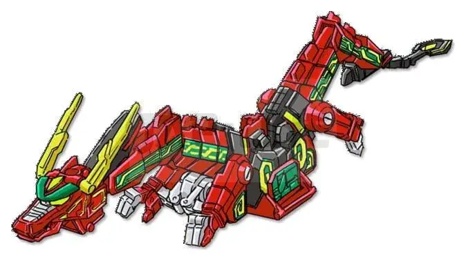 Power Rangers Thunderzord Figurine Red Dragon Acheter Direct