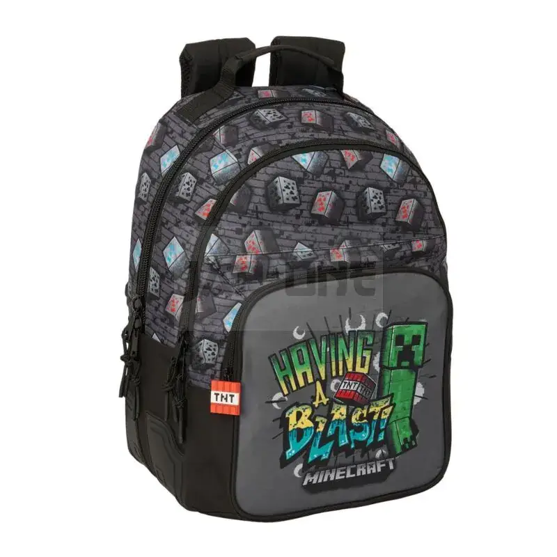 Expédition Rapide Minecraft Graffiti Adaptable Sac À Dos 42Cm