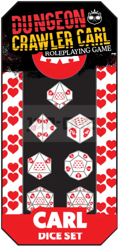 Dungeon Crawler Carl Rpg Dice Set - Carl’S Enchanted Big Boi Boxers Dice Set - En Nouveauté