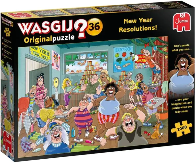 Vente Directe Wasgij Original 36 - Gute Vorsätze Fürs Neue Jahr! - 1000 Teile