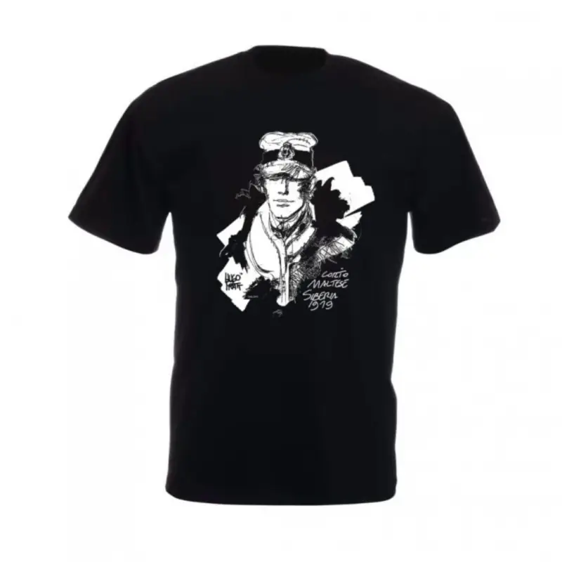 Complétude T-Shirt Corto Maltese, Sibérie noir, Taille L Seulement Aujourd'hui