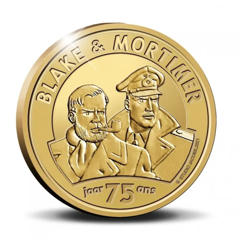 Pièce commémorative 25 euros Blake et Mortimer Or Top Vente