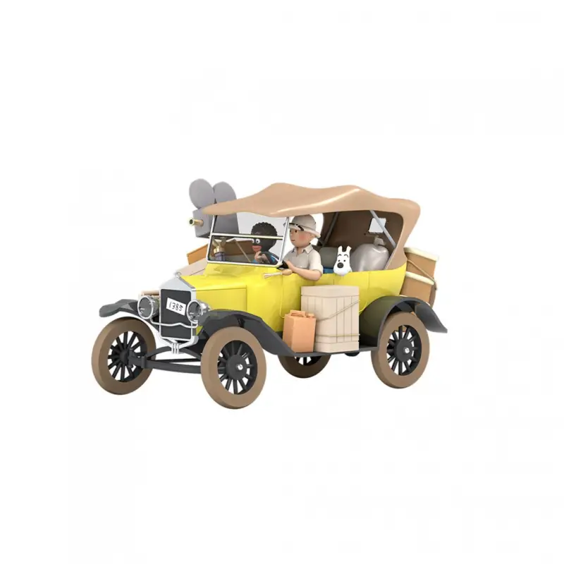 Populaire Les véhicules de Tintin au 1/24, La Ford T jaune, Tintin au Congo