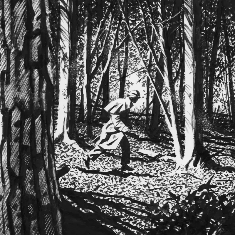 Offre Spéciale Digigraphie Steve Cuzor - Le combat d'Henry Fleming - Sous-bois
