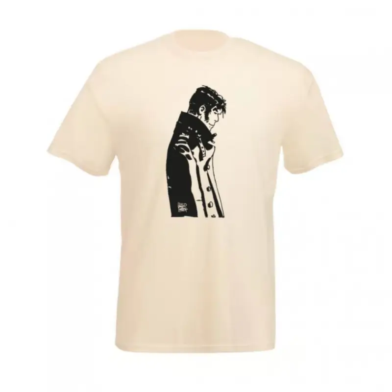 Satisfait Ou Remboursé T-Shirt Corto Maltese, Penseur, écru, Taille XXL