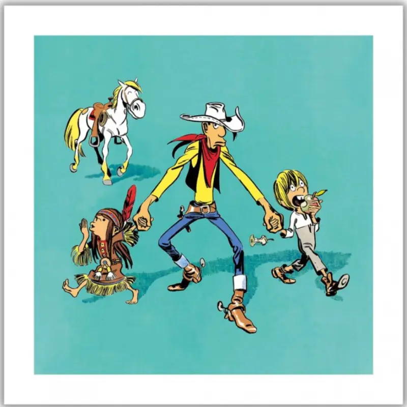 Digigraphie Lucky Luke - Blutch - Les Indomptés - Couverture Pas Cher