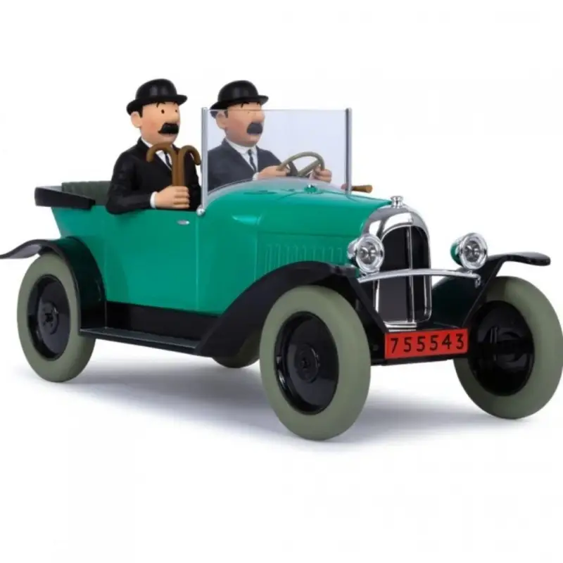 Bon Plan Véhicule de Collection Tintin au 1/12, la Citroën 5CV des Dupondt, Tintin au pays de l'Or Noir