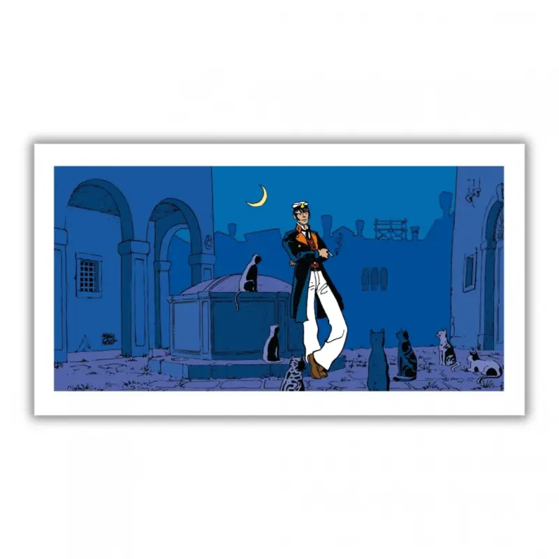Authentique Estampe Pigmentaire Hugo Pratt, Corto Théâtre, Corto Maltese