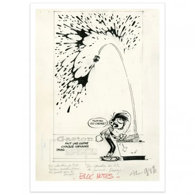 Dernière Chance Digigraphie Franquin Gaston Faut pas les croire !