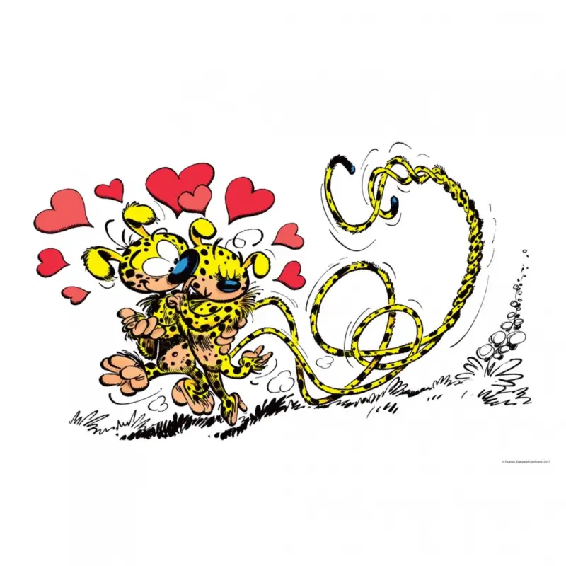 Marsupilami, le Grand Amour (Dibond 60x40cm) Commande En Gros