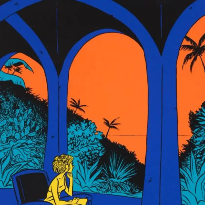 Réduction Sérigraphie Sur la terrasse - Jean-Philippe Peyraud