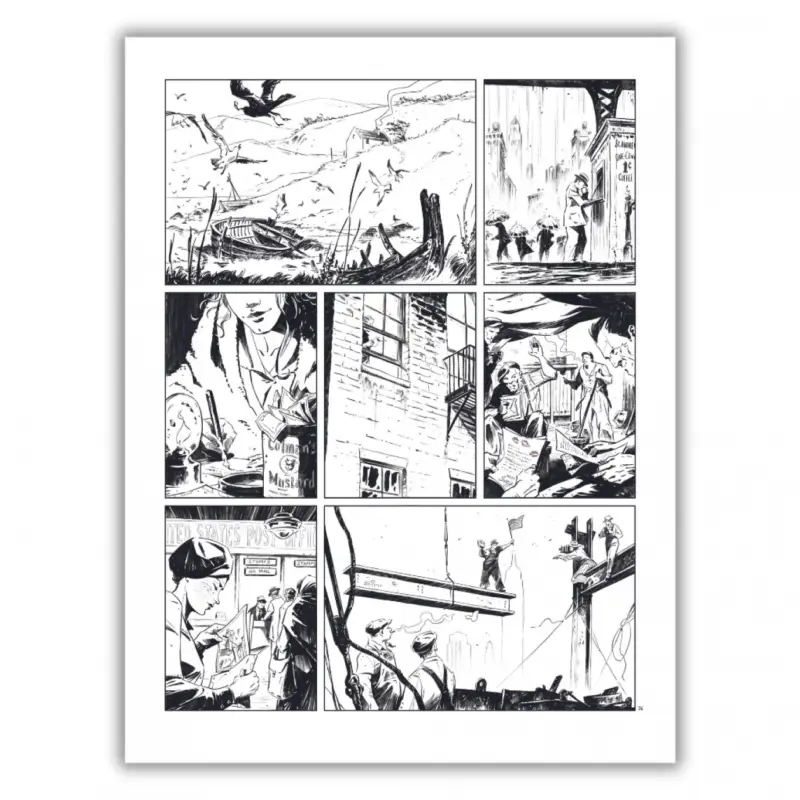 Acheter Direct Planche N&B, N°36 - Giant, tome 1 - Impression unique sur Dibond