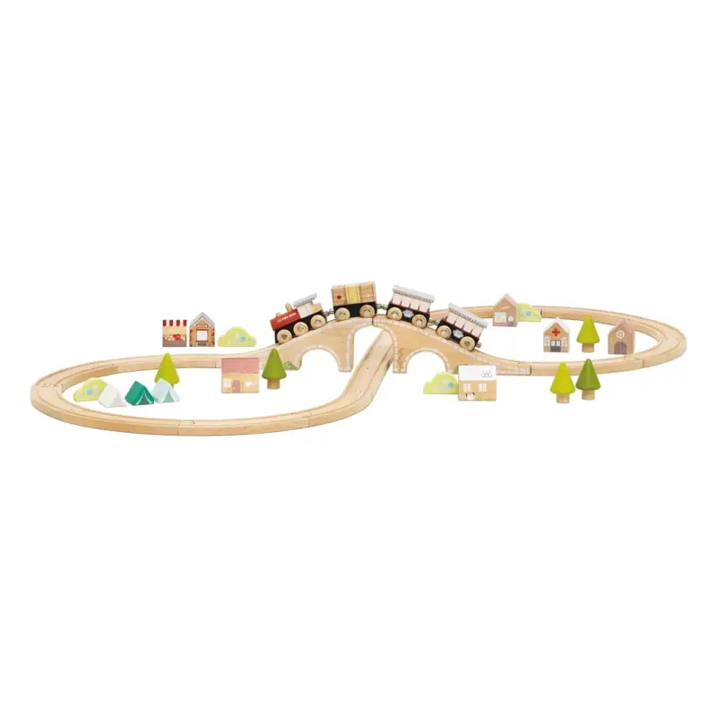 Le Toy Van Circuit de train | Bois clair Super Prix