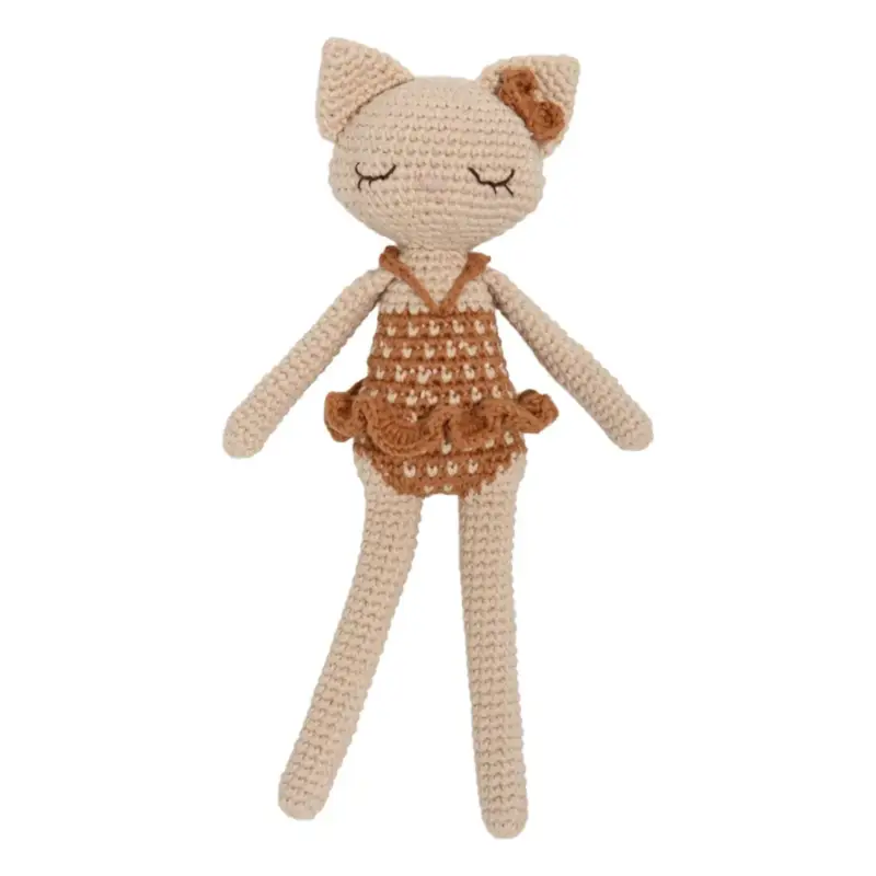 Patti Oslo Doudou Camille le chat | Marron Commander Maintenant