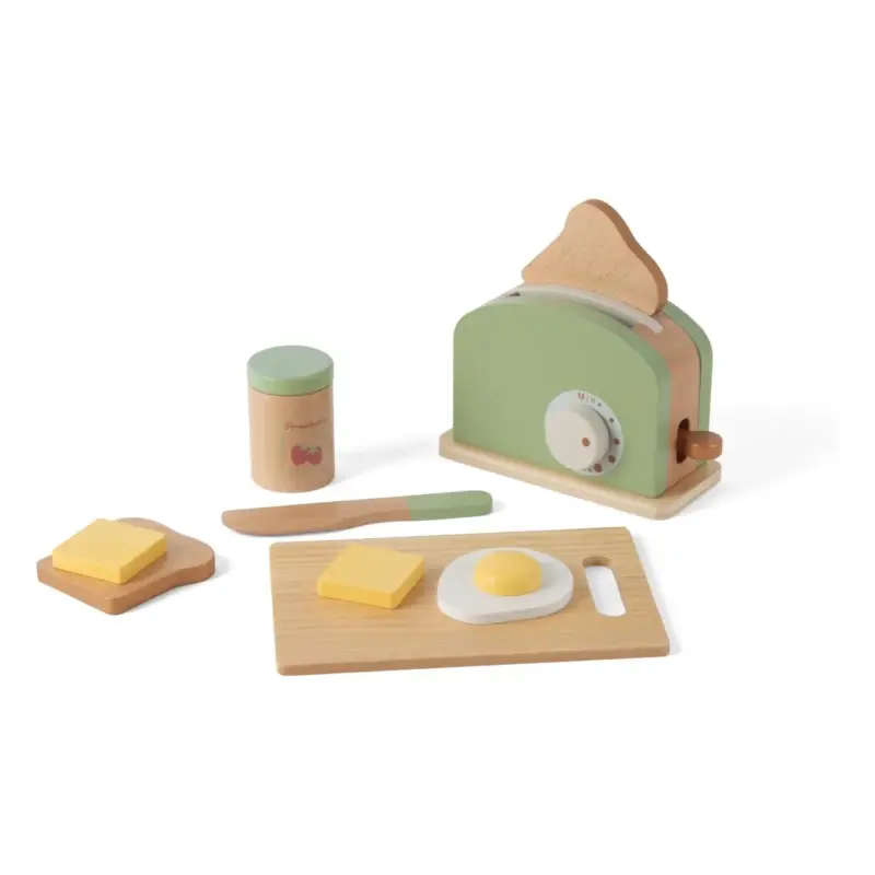 Réduction Dantoy Toaster et petit déjeuner en bois FSC | Vert