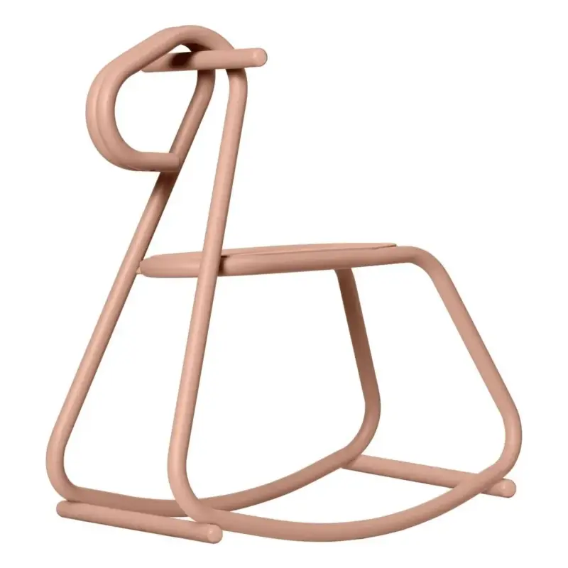 Ferm Living Kids Cheval à bascule Lussi | Rose Produit De Marque